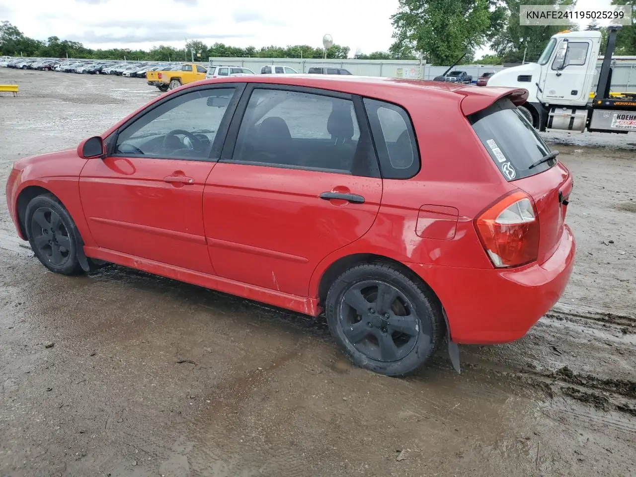 2009 Kia Spectra Sx VIN: KNAFE241195025299 Lot: 56192865