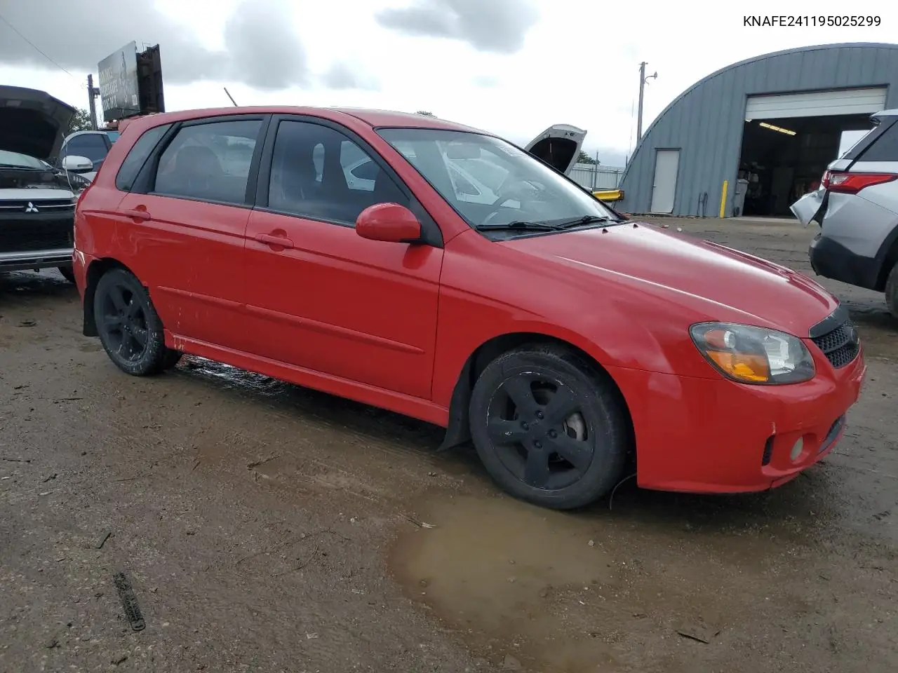 2009 Kia Spectra Sx VIN: KNAFE241195025299 Lot: 56192865