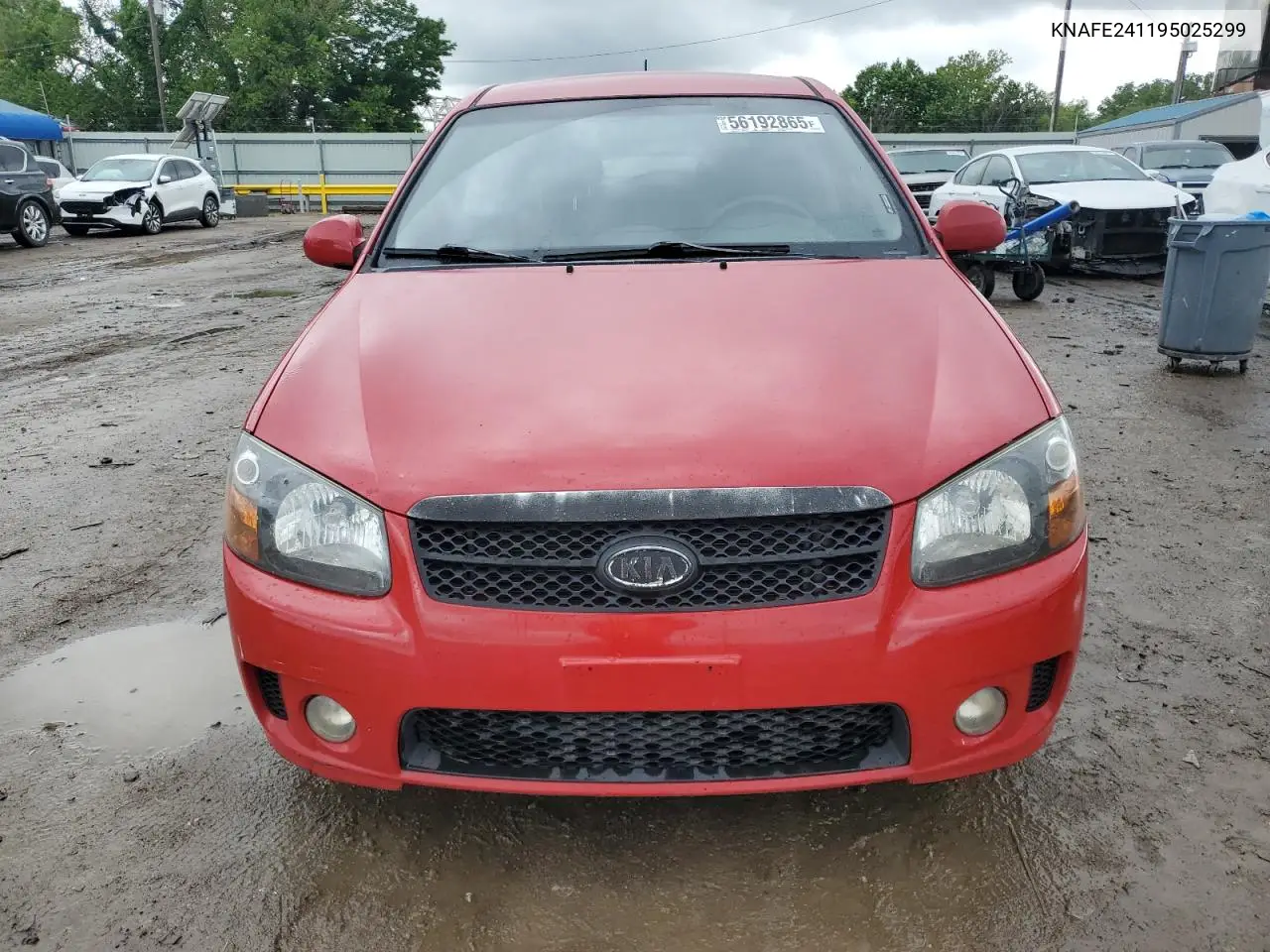 2009 Kia Spectra Sx VIN: KNAFE241195025299 Lot: 56192865
