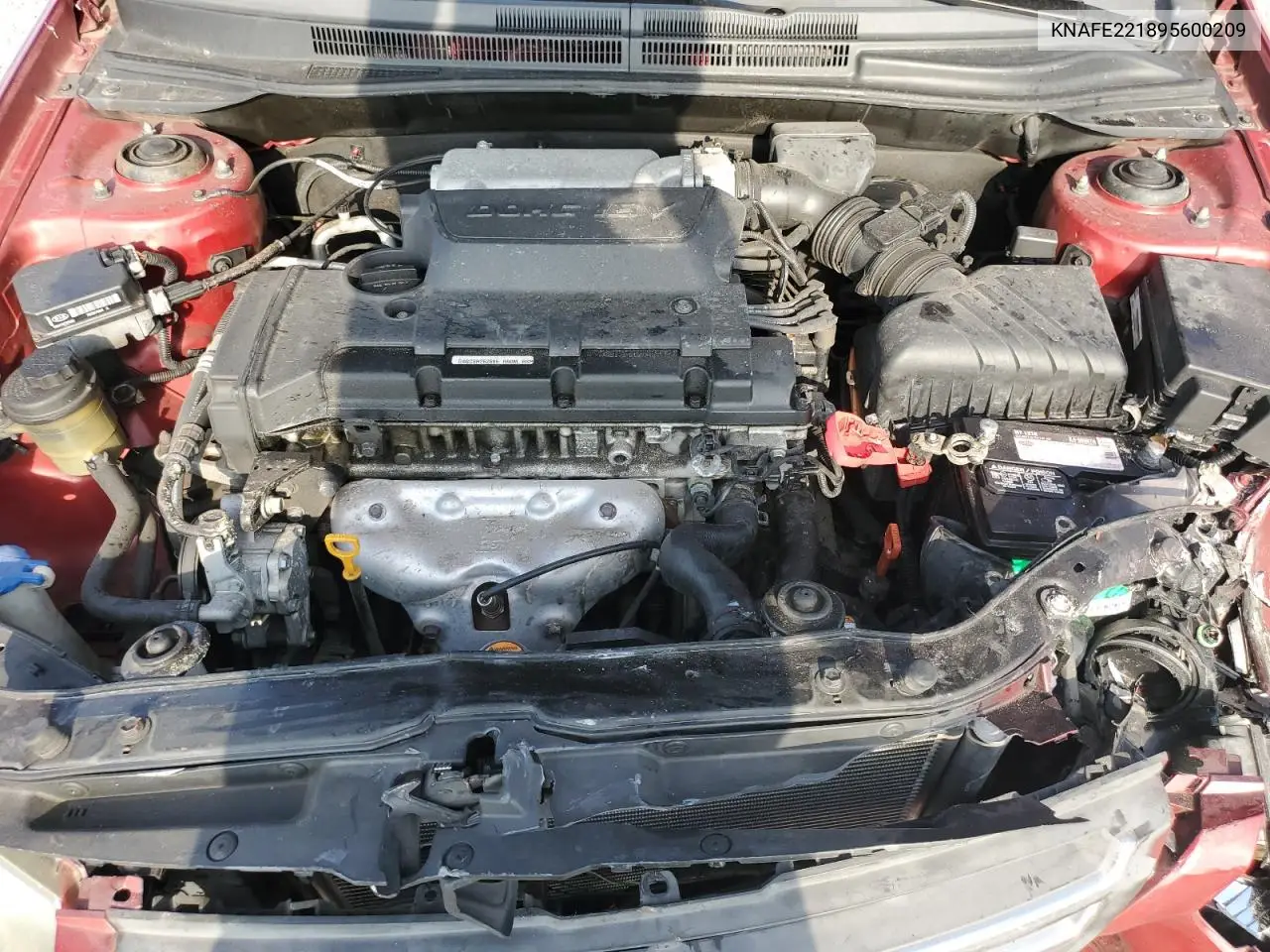 2009 Kia Spectra Ex VIN: KNAFE221895600209 Lot: 56320565