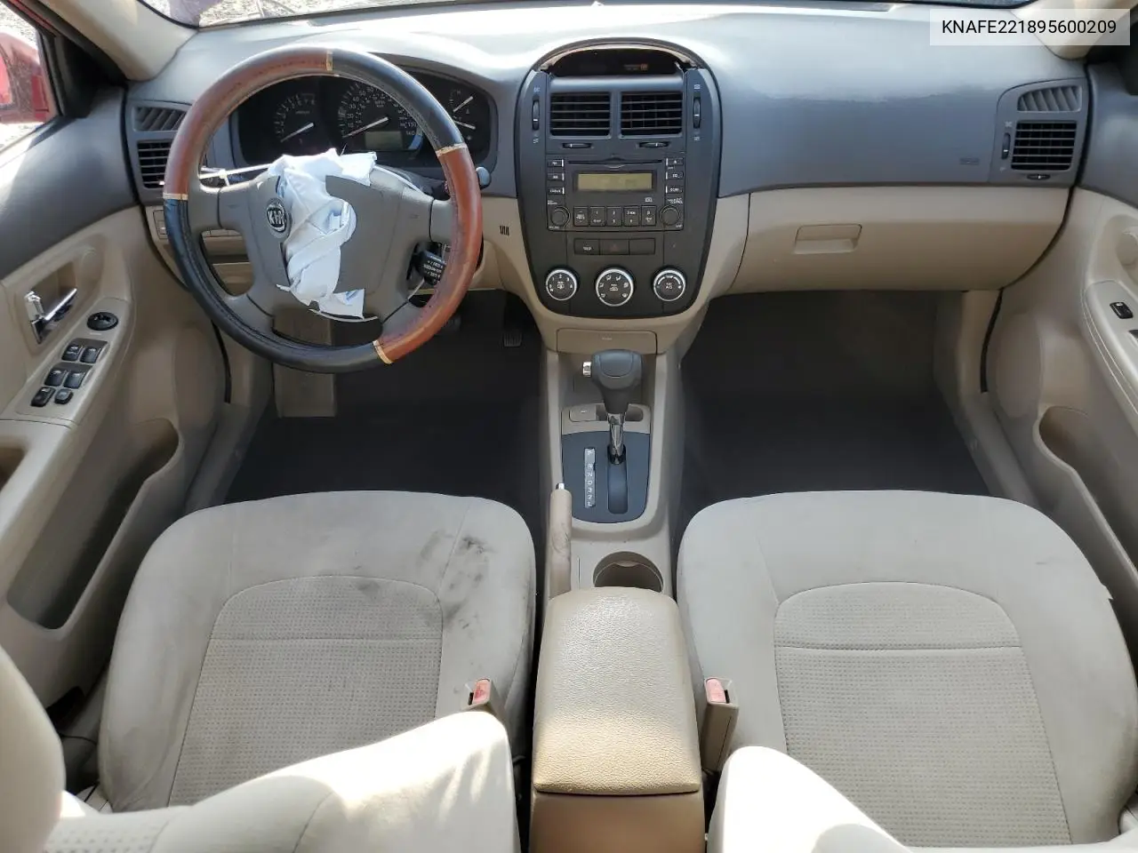 2009 Kia Spectra Ex VIN: KNAFE221895600209 Lot: 56320565