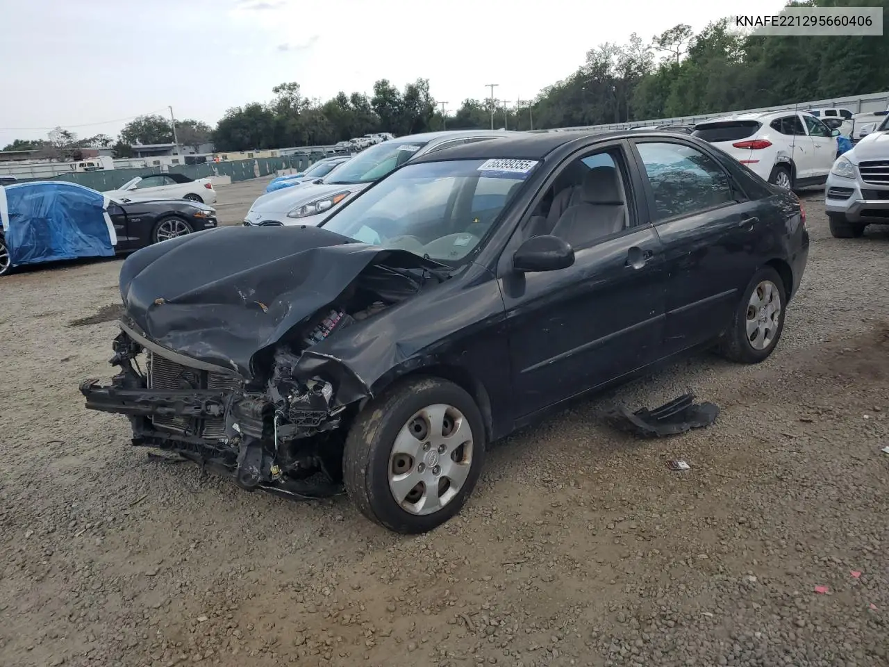 2009 Kia Spectra Ex VIN: KNAFE221295660406 Lot: 56399355