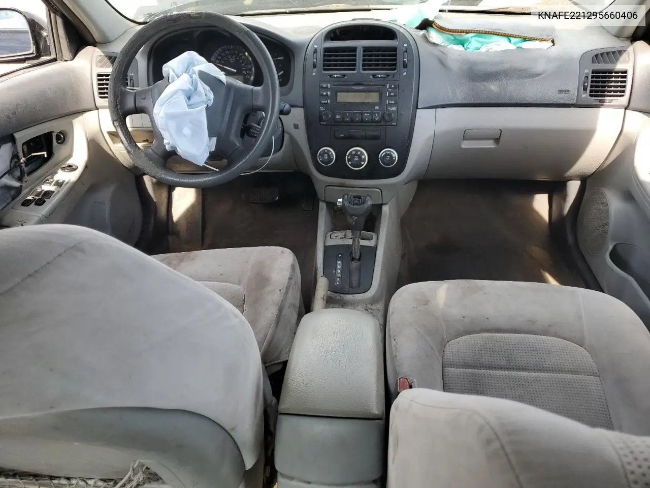 2009 Kia Spectra Ex VIN: KNAFE221295660406 Lot: 56399355