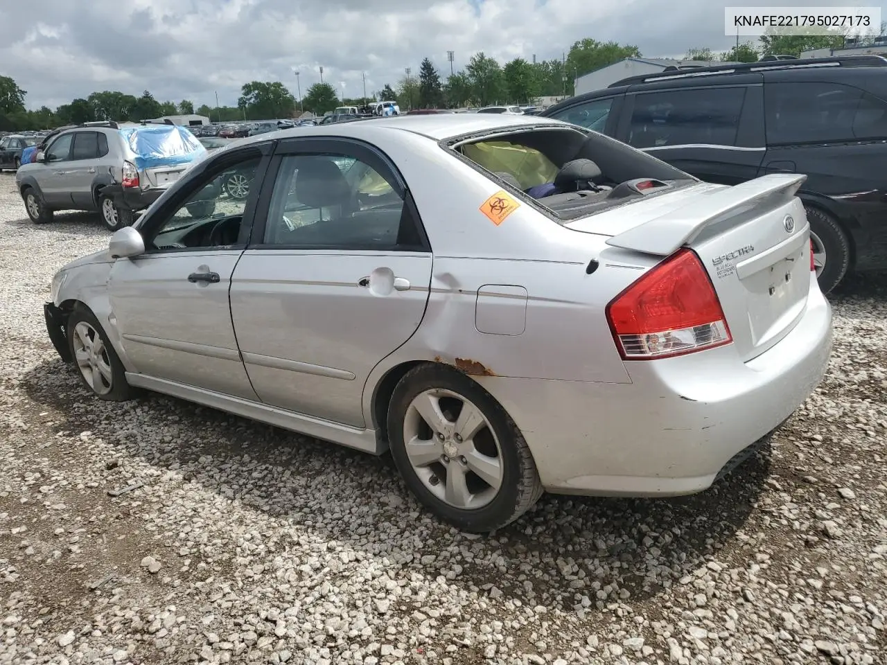 2009 Kia Spectra Ex VIN: KNAFE221795027173 Lot: 56683355