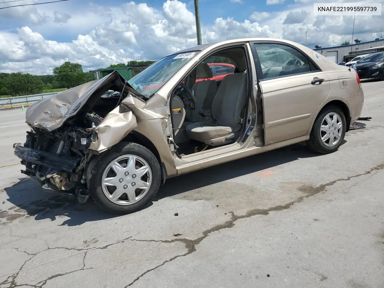 2009 Kia Spectra Ex VIN: KNAFE221995597739 Lot: 56691985