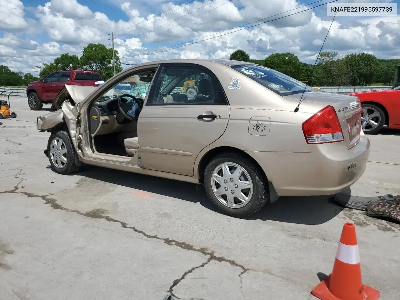 2009 Kia Spectra Ex VIN: KNAFE221995597739 Lot: 56691985