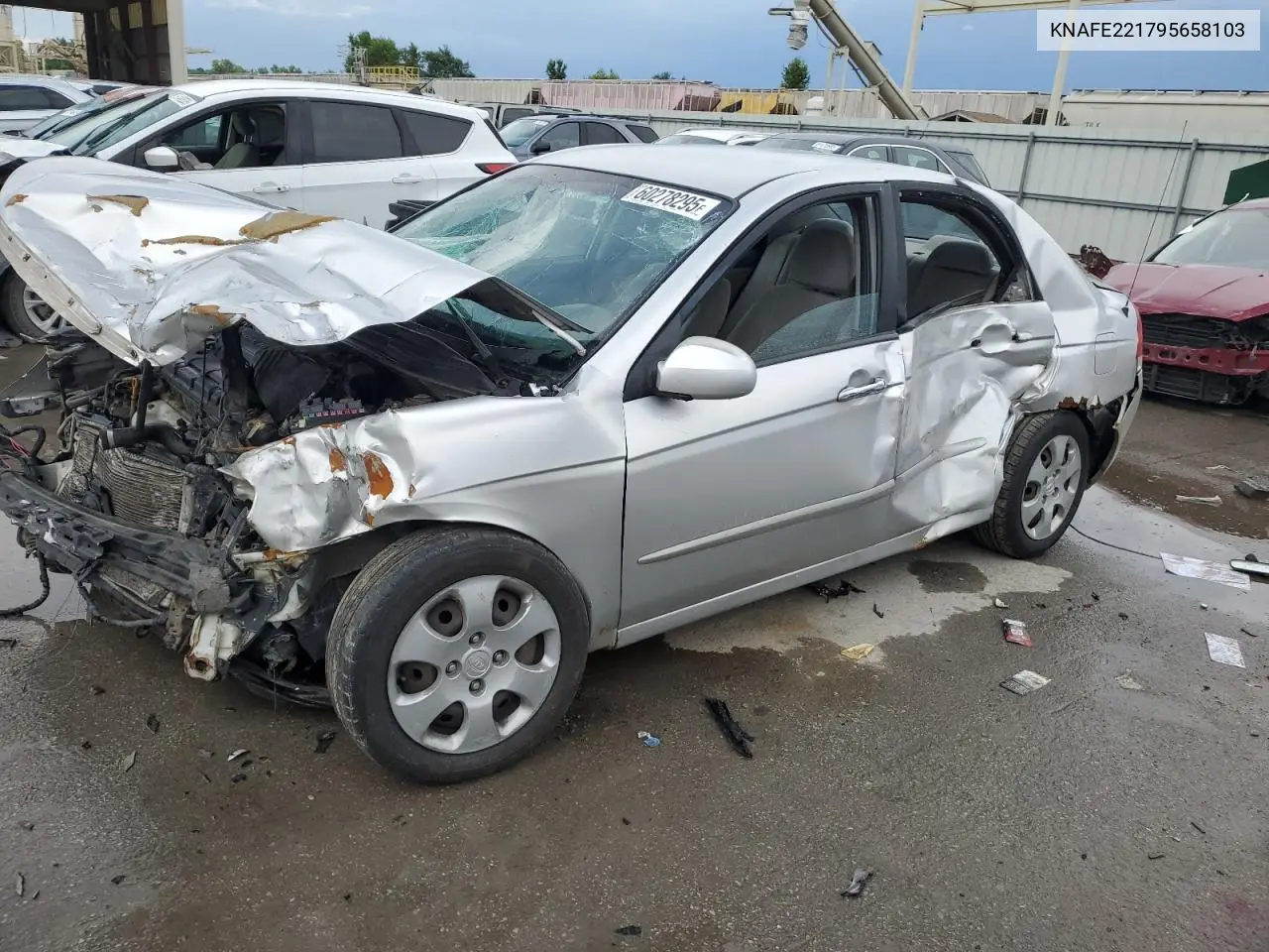 2009 Kia Spectra Ex VIN: KNAFE221795658103 Lot: 60278295