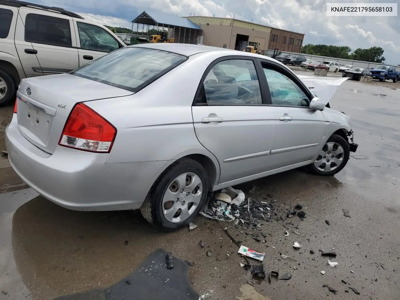 2009 Kia Spectra Ex VIN: KNAFE221795658103 Lot: 60278295