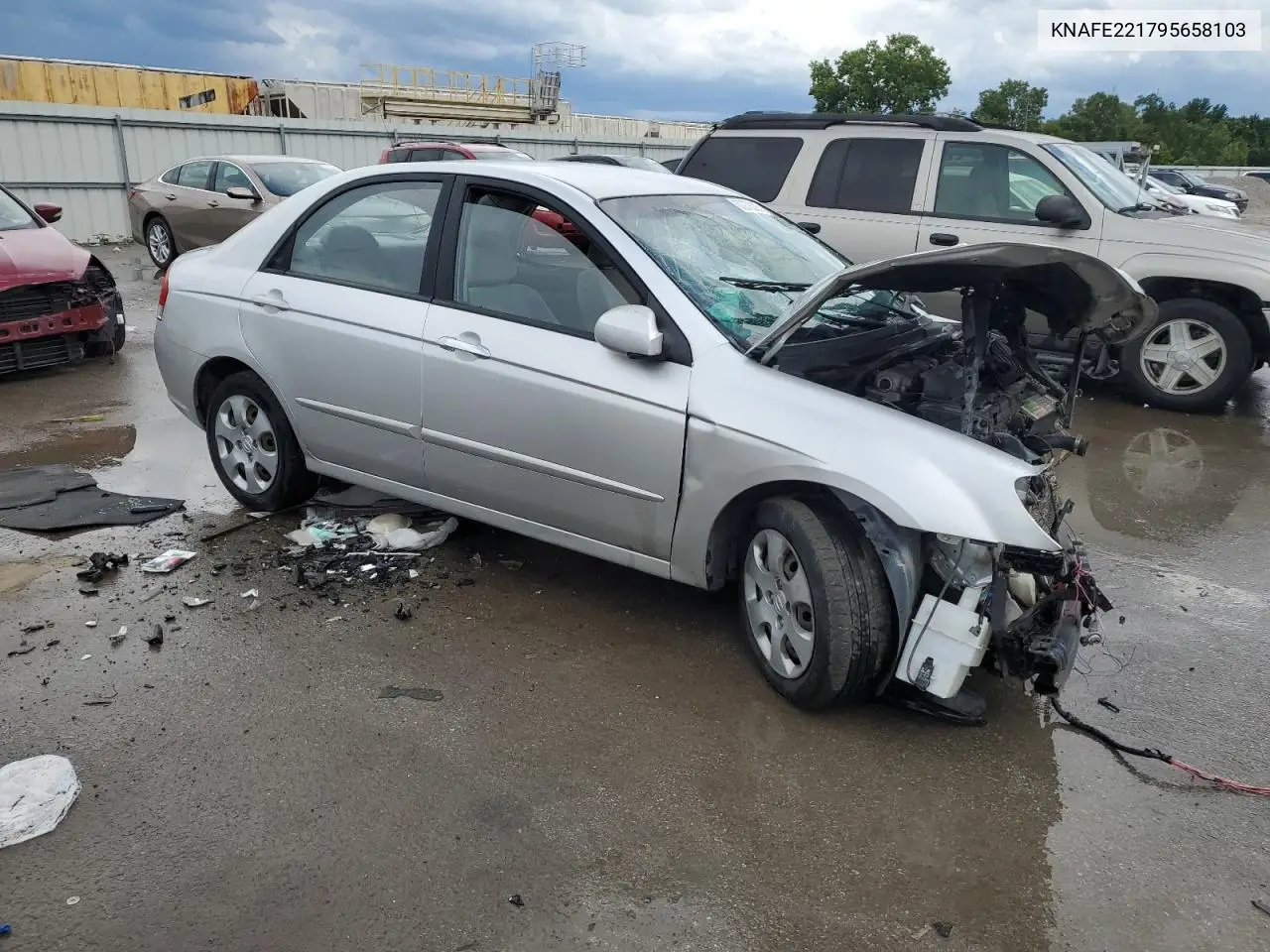 2009 Kia Spectra Ex VIN: KNAFE221795658103 Lot: 60278295