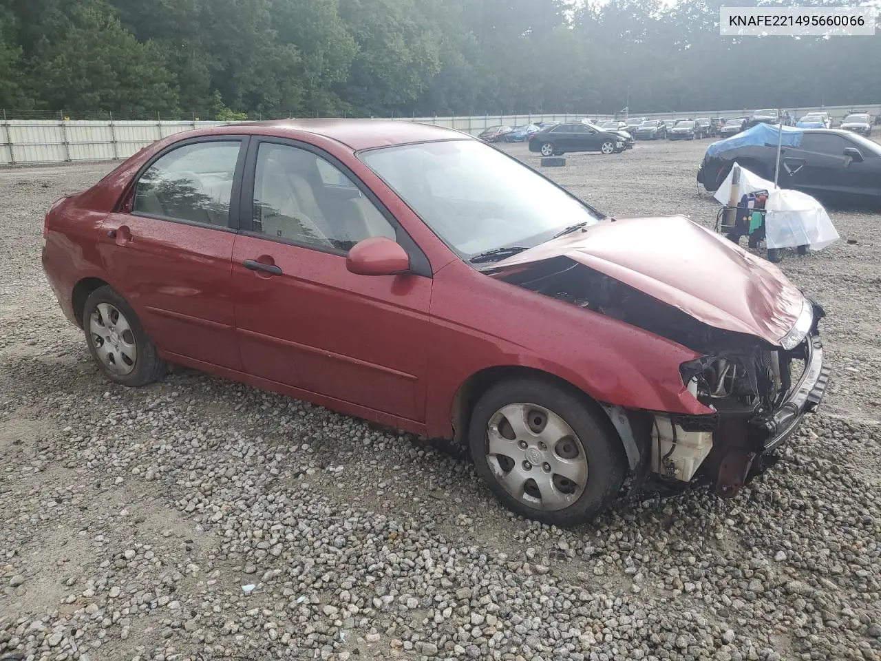 2009 Kia Spectra Ex VIN: KNAFE221495660066 Lot: 61473335