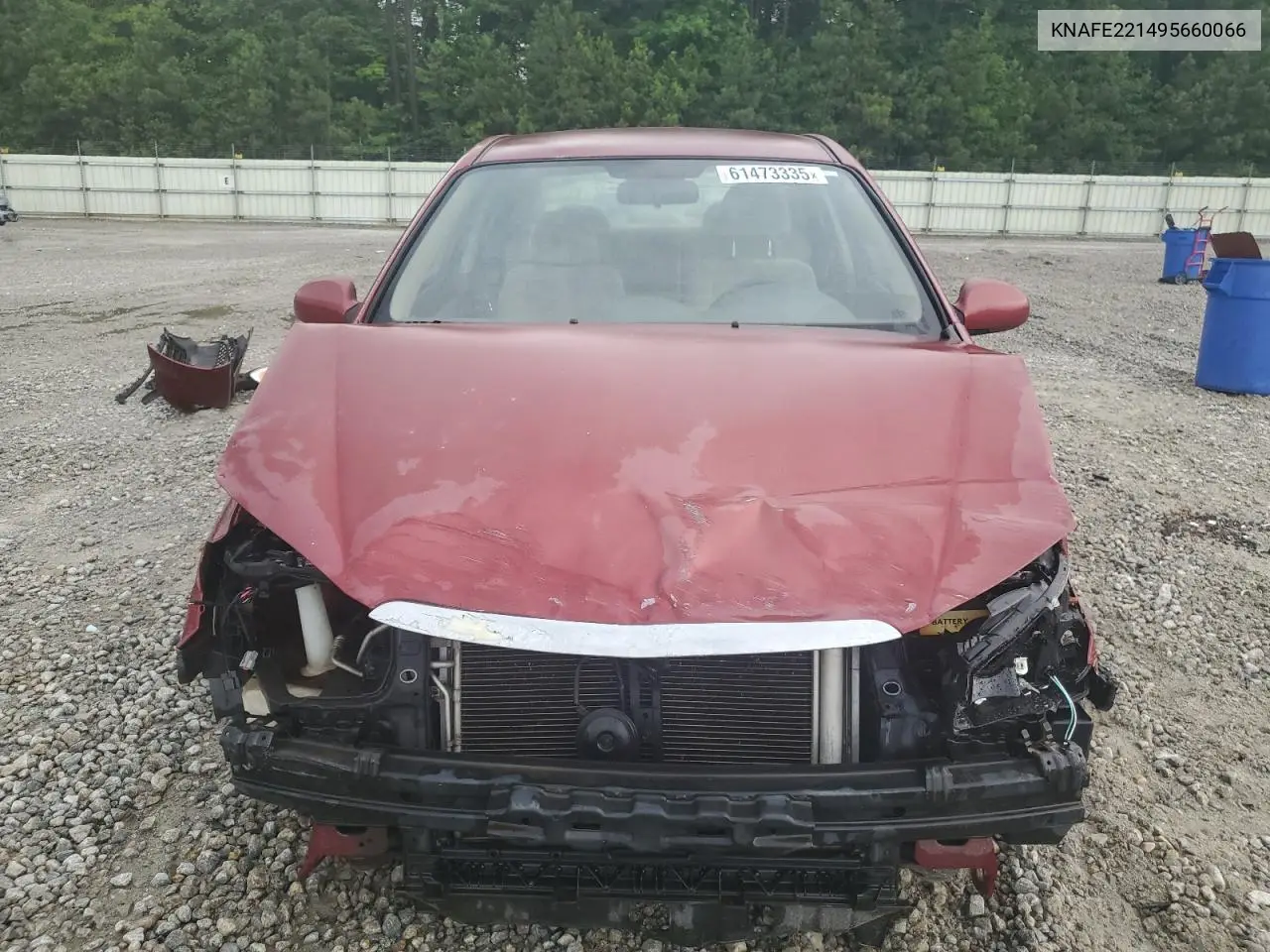 2009 Kia Spectra Ex VIN: KNAFE221495660066 Lot: 61473335