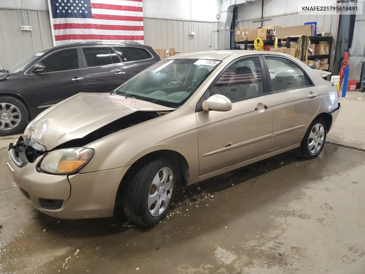 2009 Kia Spectra Ex VIN: KNAFE221795618491 Lot: 61639575