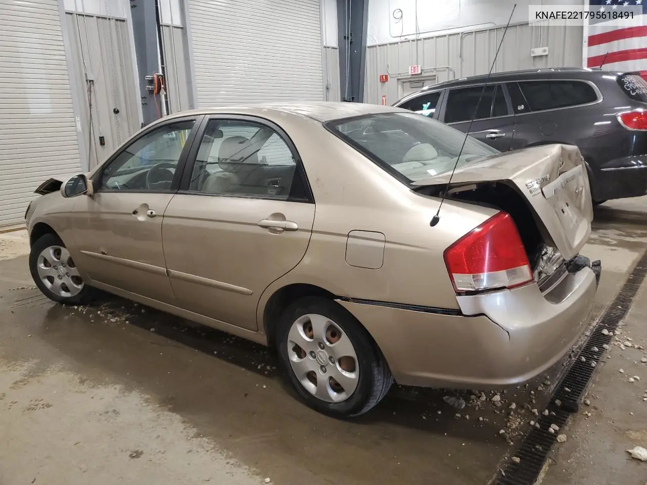 2009 Kia Spectra Ex VIN: KNAFE221795618491 Lot: 61639575
