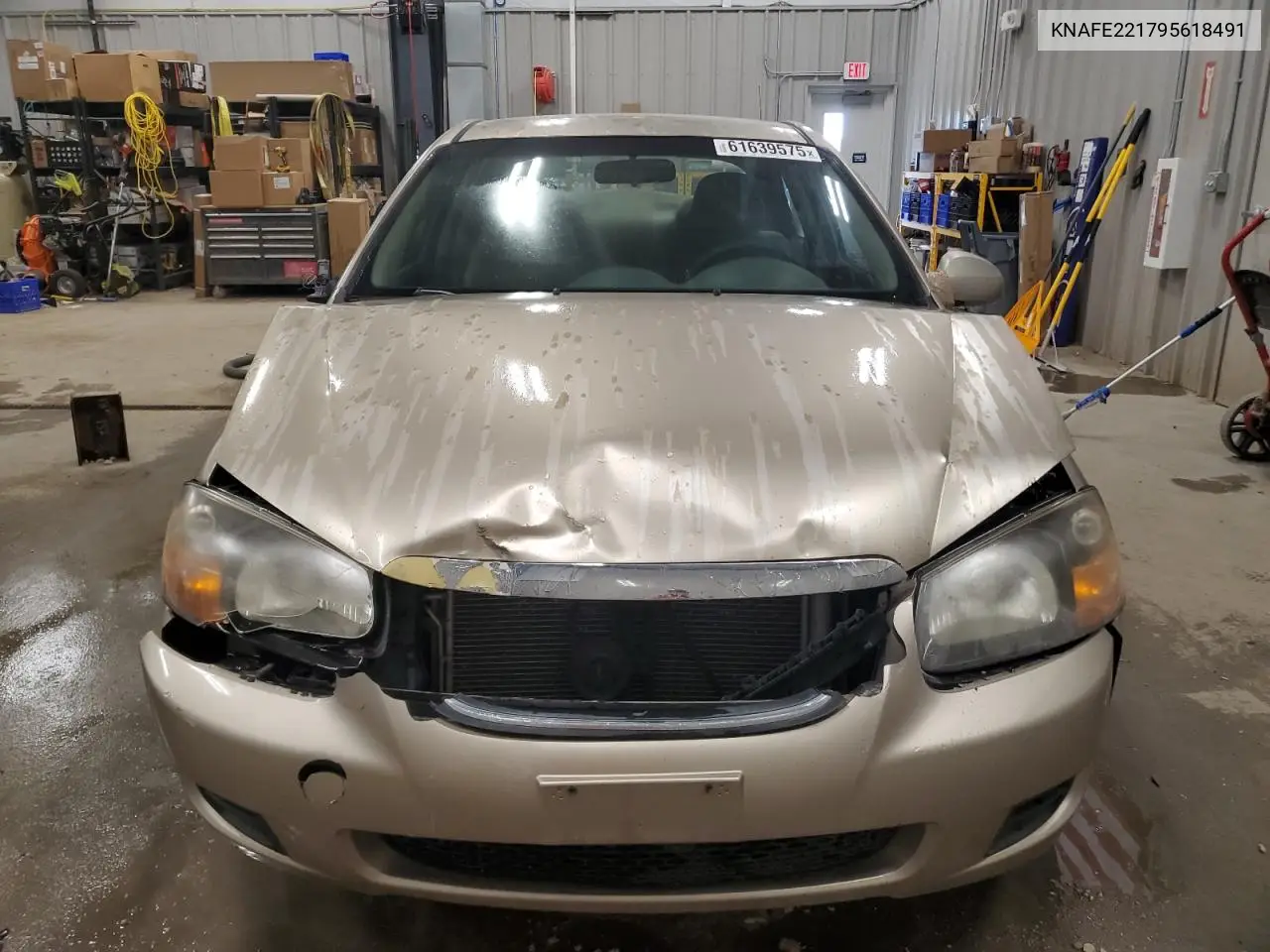 2009 Kia Spectra Ex VIN: KNAFE221795618491 Lot: 61639575