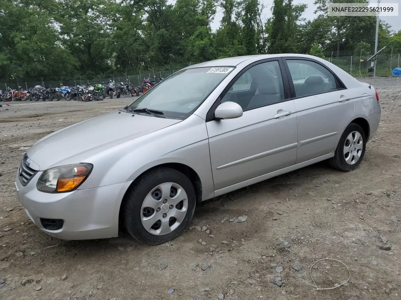 2009 Kia Spectra Ex VIN: KNAFE222295621999 Lot: 61991305