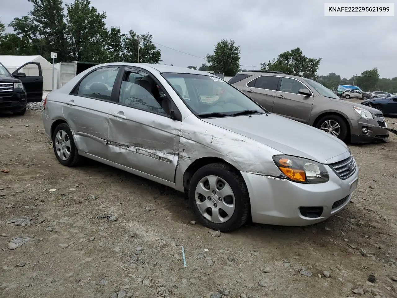 2009 Kia Spectra Ex VIN: KNAFE222295621999 Lot: 61991305