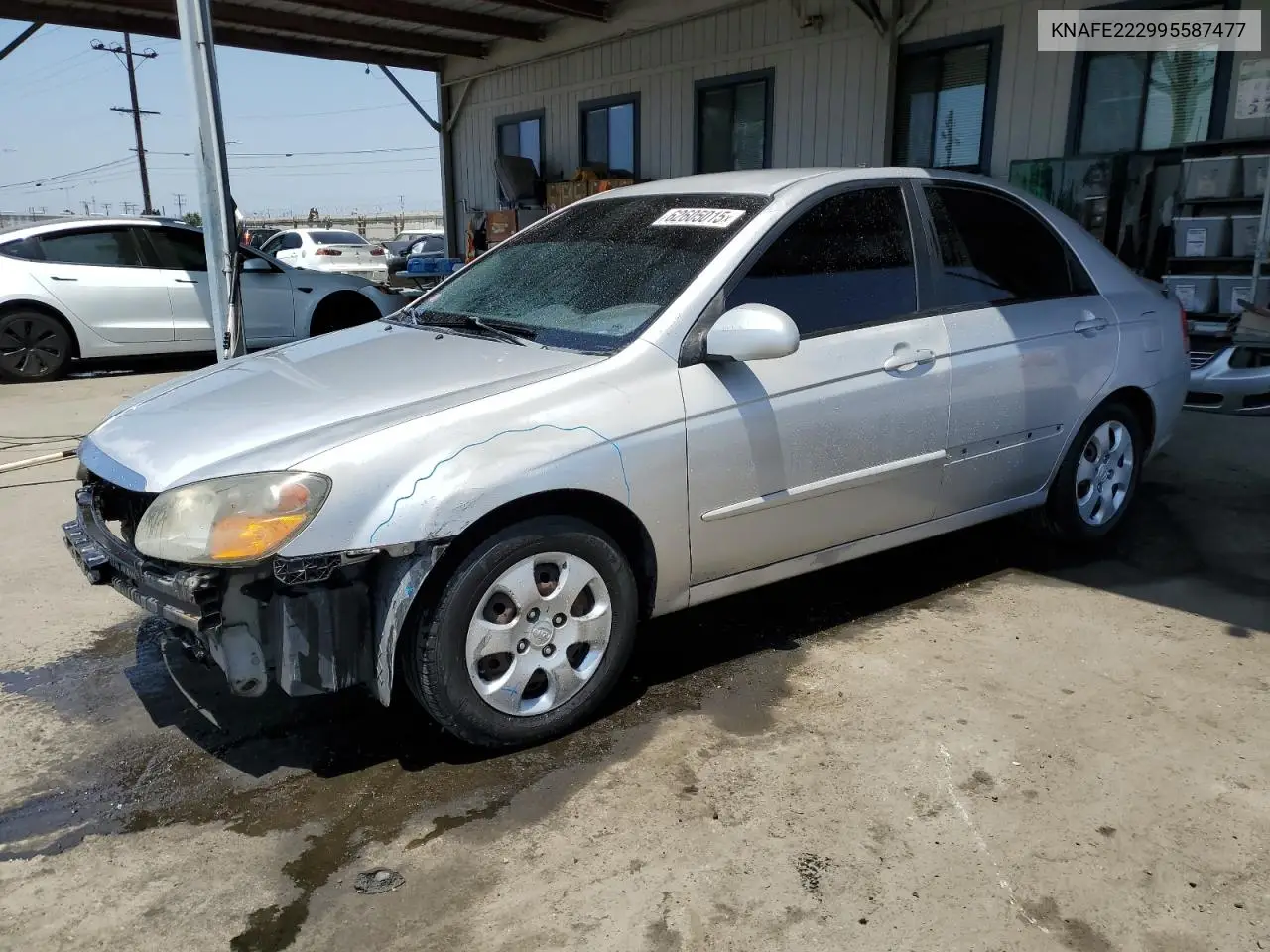 2009 Kia Spectra Ex VIN: KNAFE222995587477 Lot: 62605015