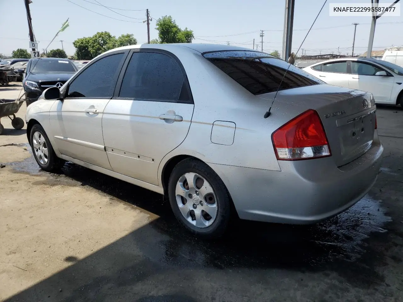 2009 Kia Spectra Ex VIN: KNAFE222995587477 Lot: 62605015