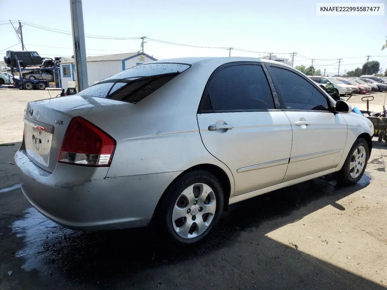 2009 Kia Spectra Ex VIN: KNAFE222995587477 Lot: 62605015