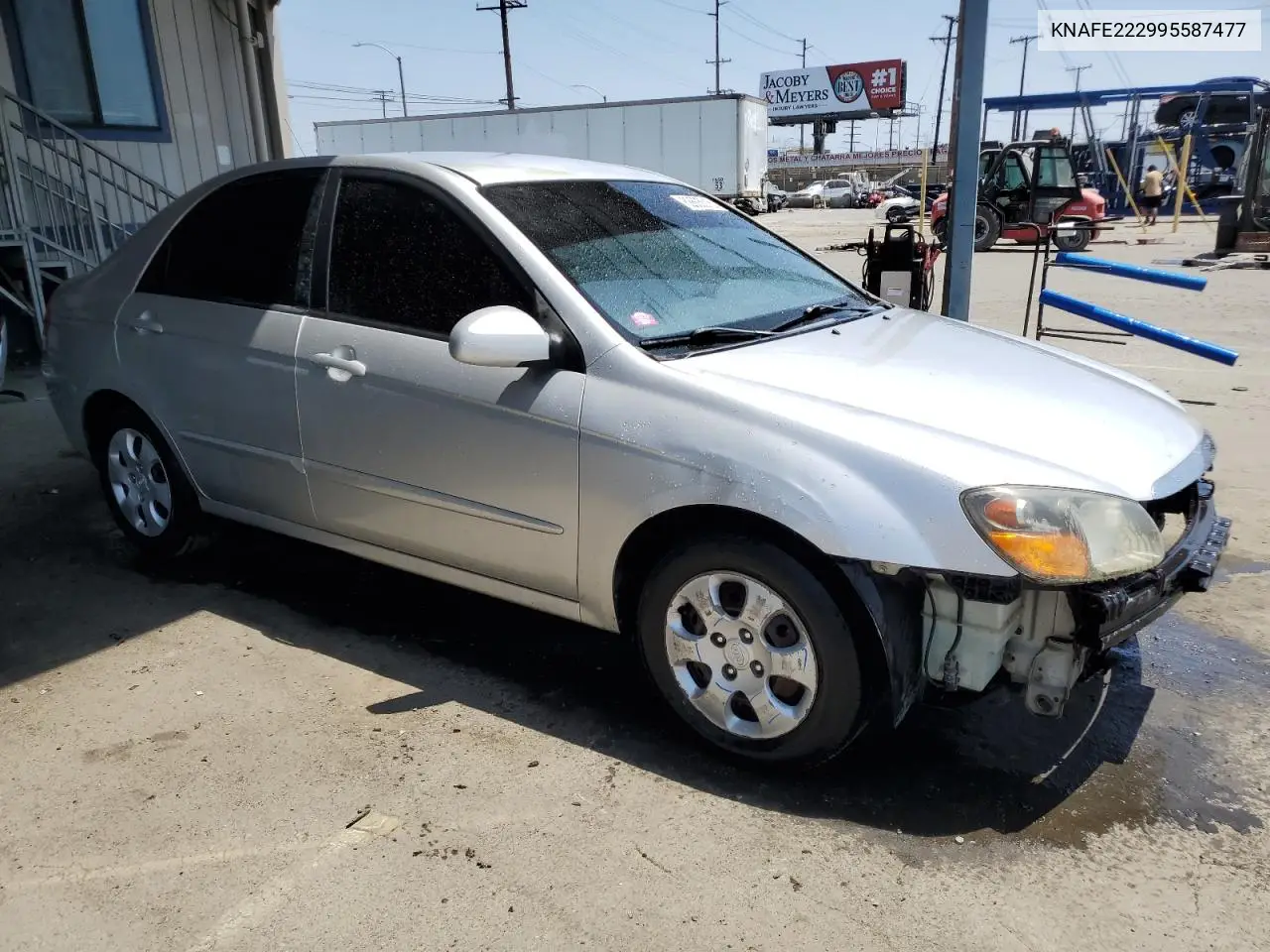 2009 Kia Spectra Ex VIN: KNAFE222995587477 Lot: 62605015