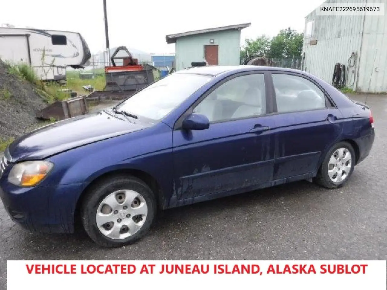2009 Kia Spectra Ex VIN: KNAFE222695619673 Lot: 62959315