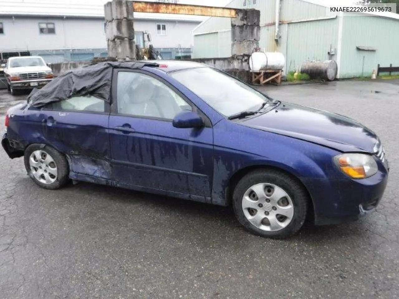 2009 Kia Spectra Ex VIN: KNAFE222695619673 Lot: 62959315