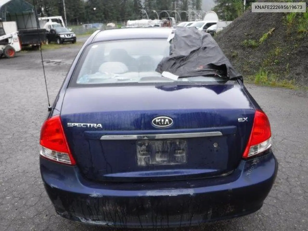 2009 Kia Spectra Ex VIN: KNAFE222695619673 Lot: 62959315