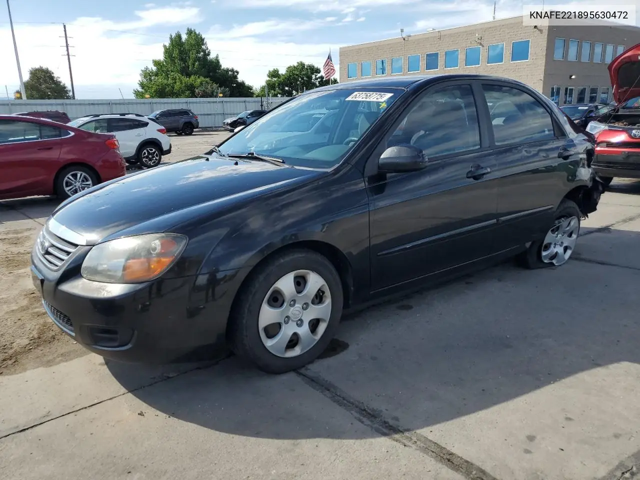 2009 Kia Spectra Ex VIN: KNAFE221895630472 Lot: 63758775