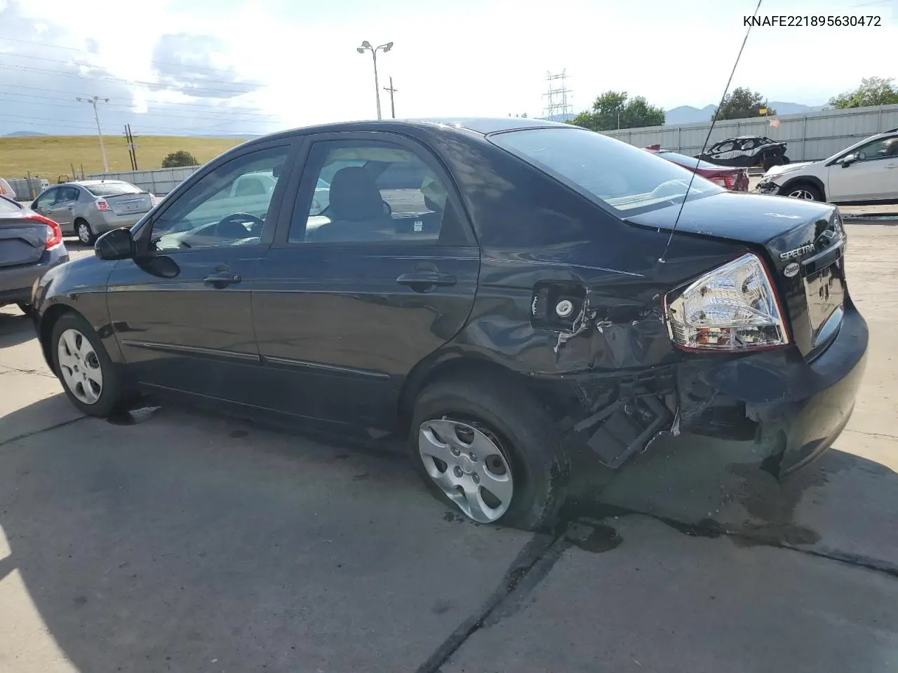 2009 Kia Spectra Ex VIN: KNAFE221895630472 Lot: 63758775