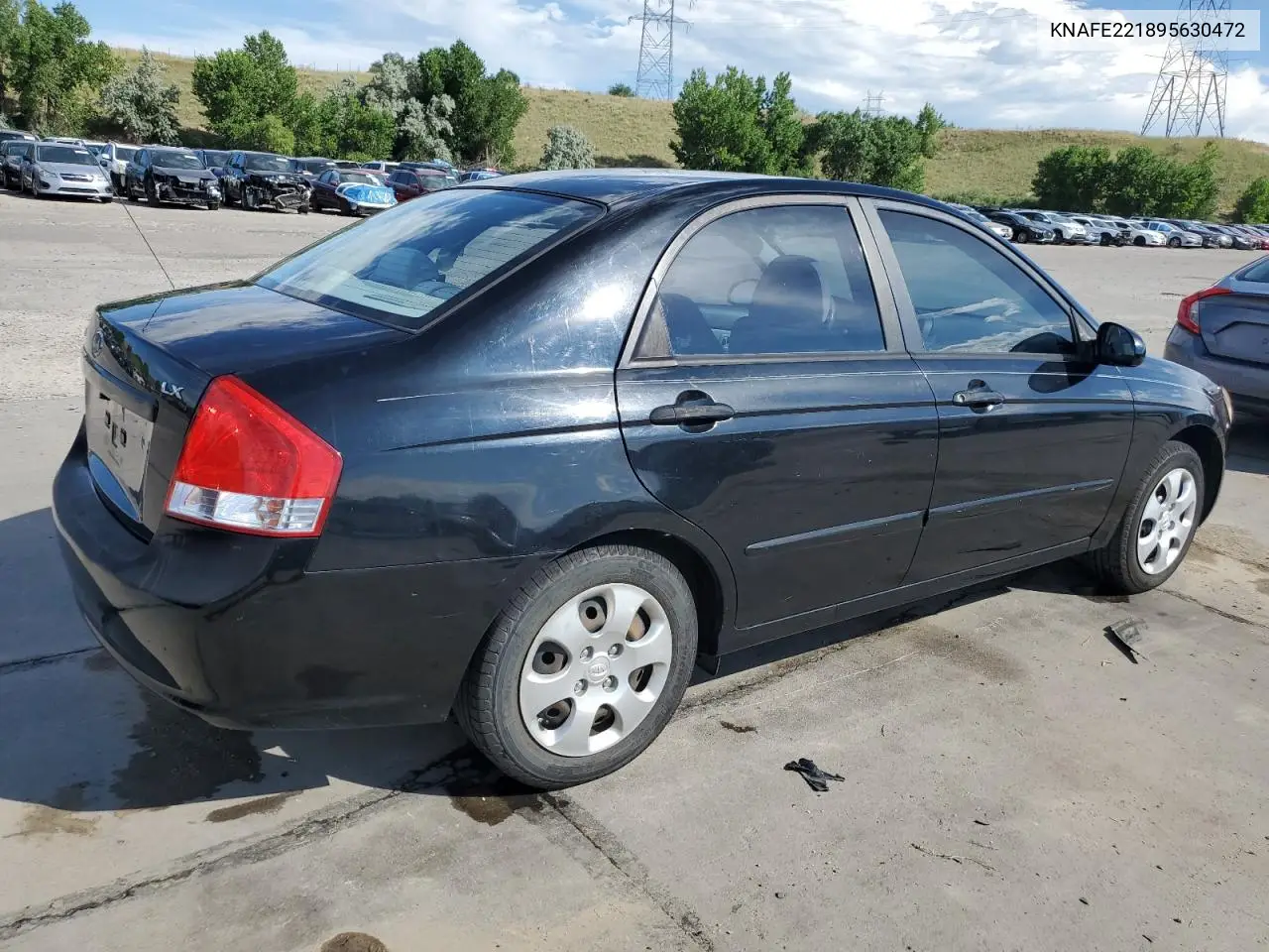 2009 Kia Spectra Ex VIN: KNAFE221895630472 Lot: 63758775