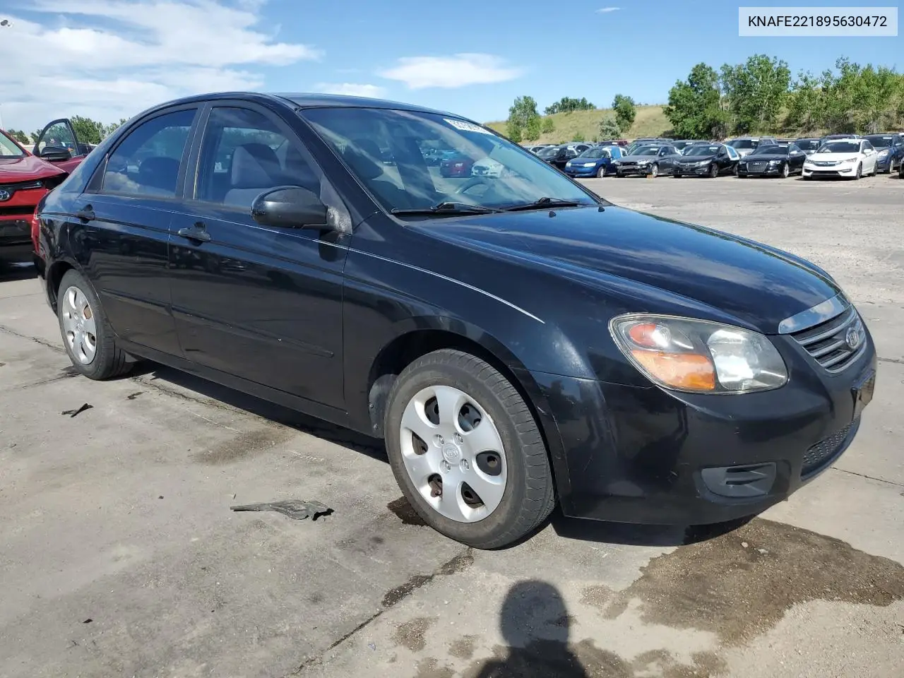 2009 Kia Spectra Ex VIN: KNAFE221895630472 Lot: 63758775