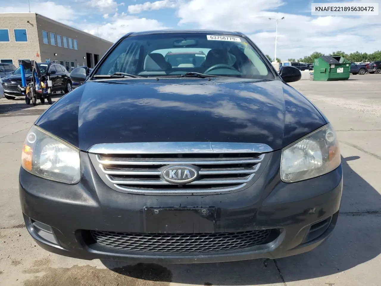 2009 Kia Spectra Ex VIN: KNAFE221895630472 Lot: 63758775