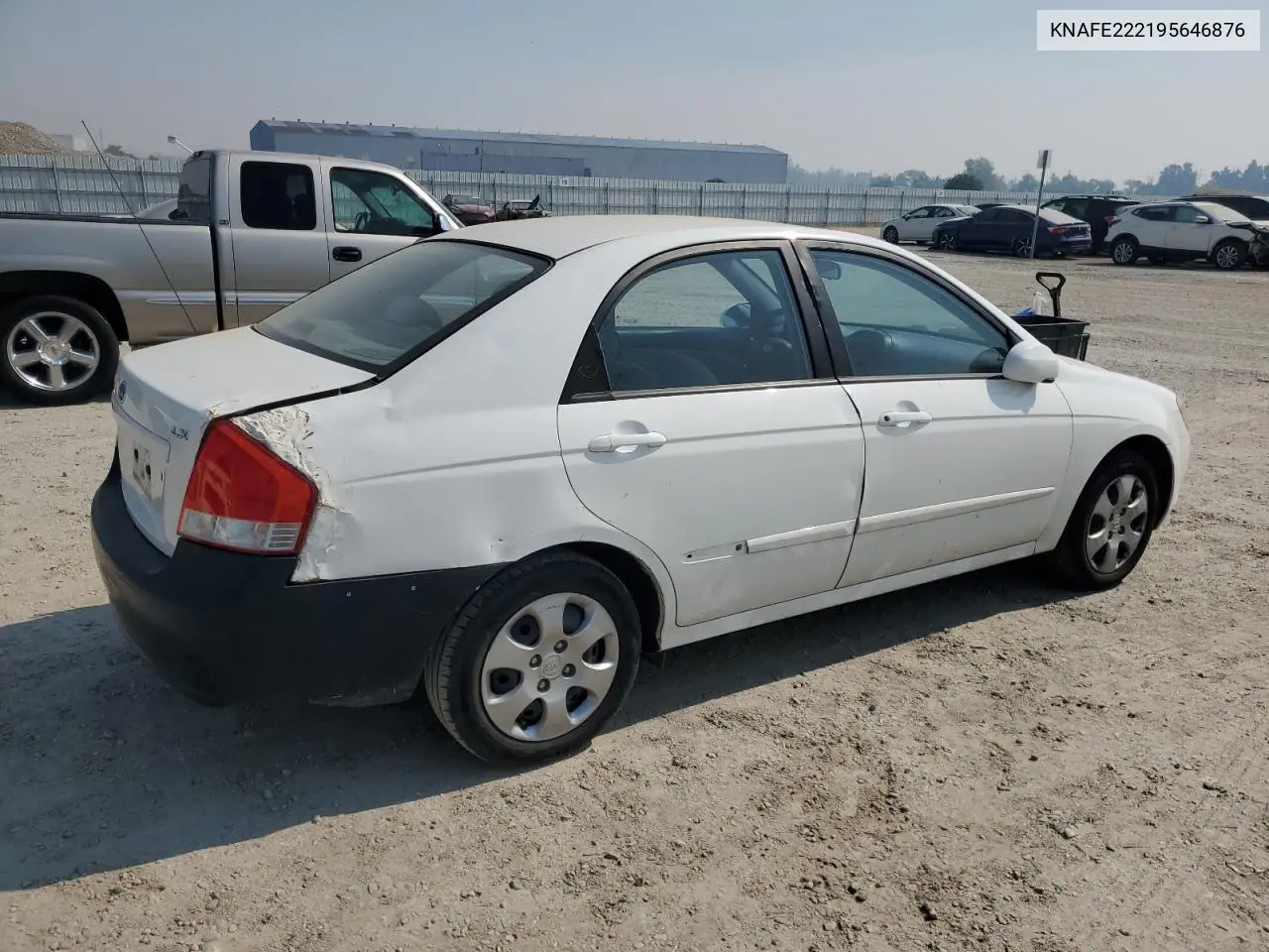 2009 Kia Spectra Ex VIN: KNAFE222195646876 Lot: 63816415
