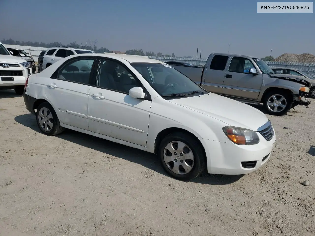 2009 Kia Spectra Ex VIN: KNAFE222195646876 Lot: 63816415