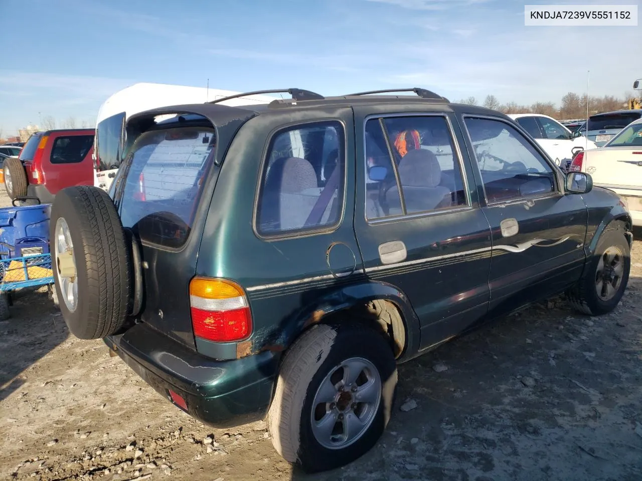 1997 Kia Sportage VIN: KNDJA7239V5551152 Lot: 70155841