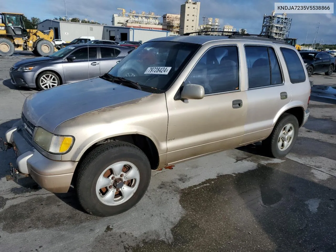 1997 Kia Sportage VIN: KNDJA7235V5538866 Lot: 79728424