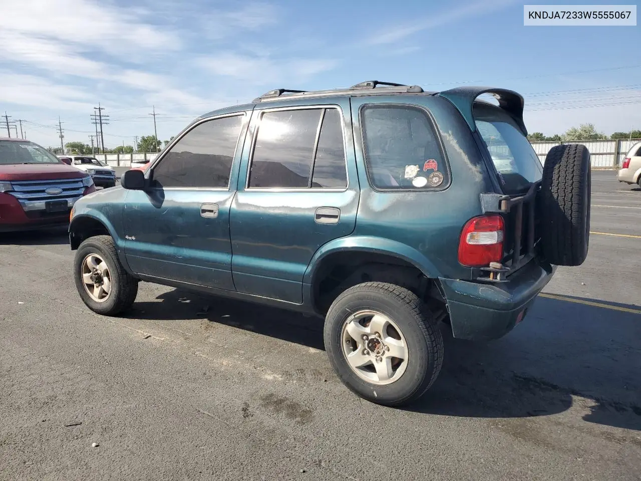 1998 Kia Sportage VIN: KNDJA7233W5555067 Lot: 62295655