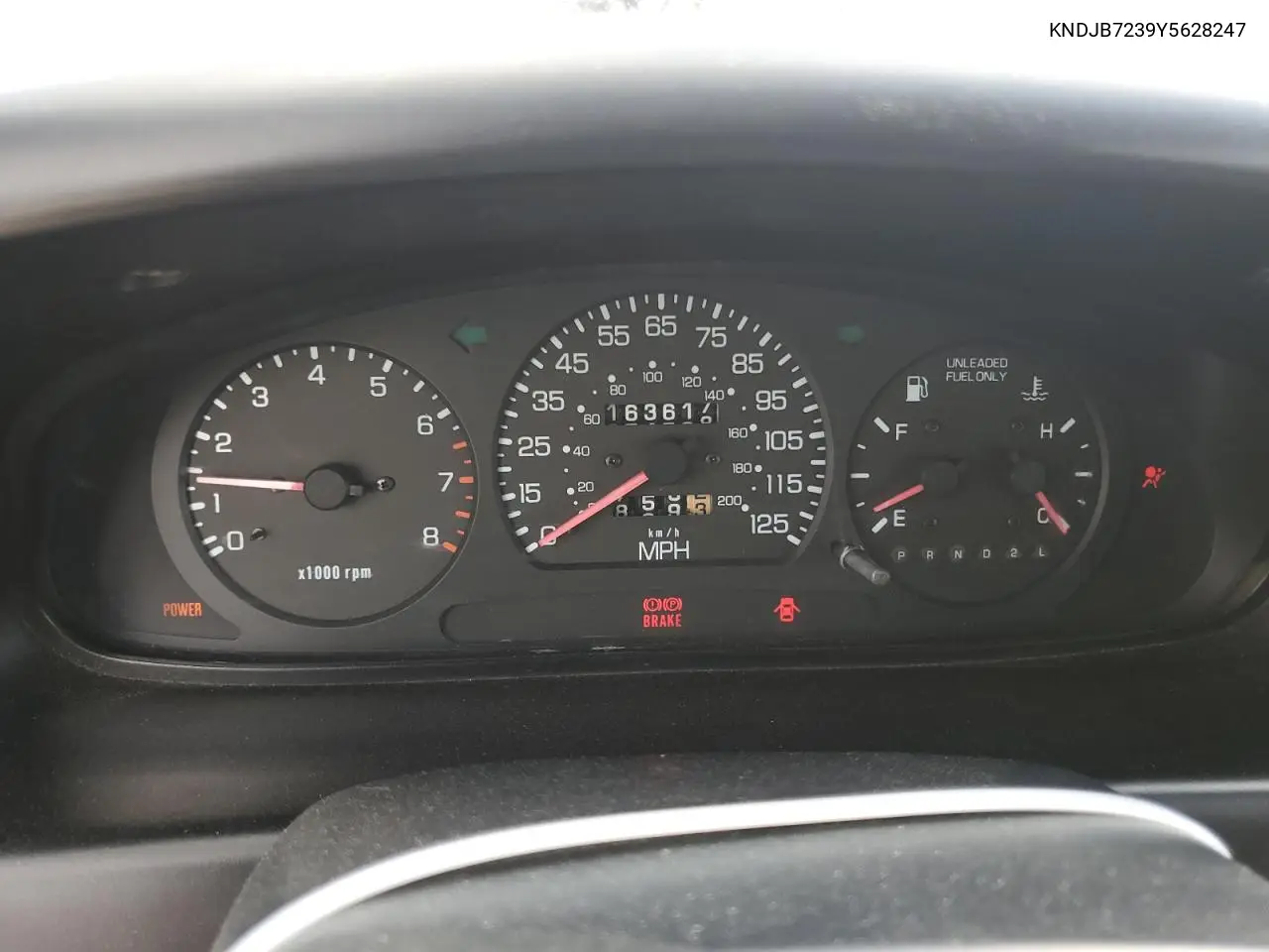 2000 Kia Sportage VIN: KNDJB7239Y5628247 Lot: 52766485