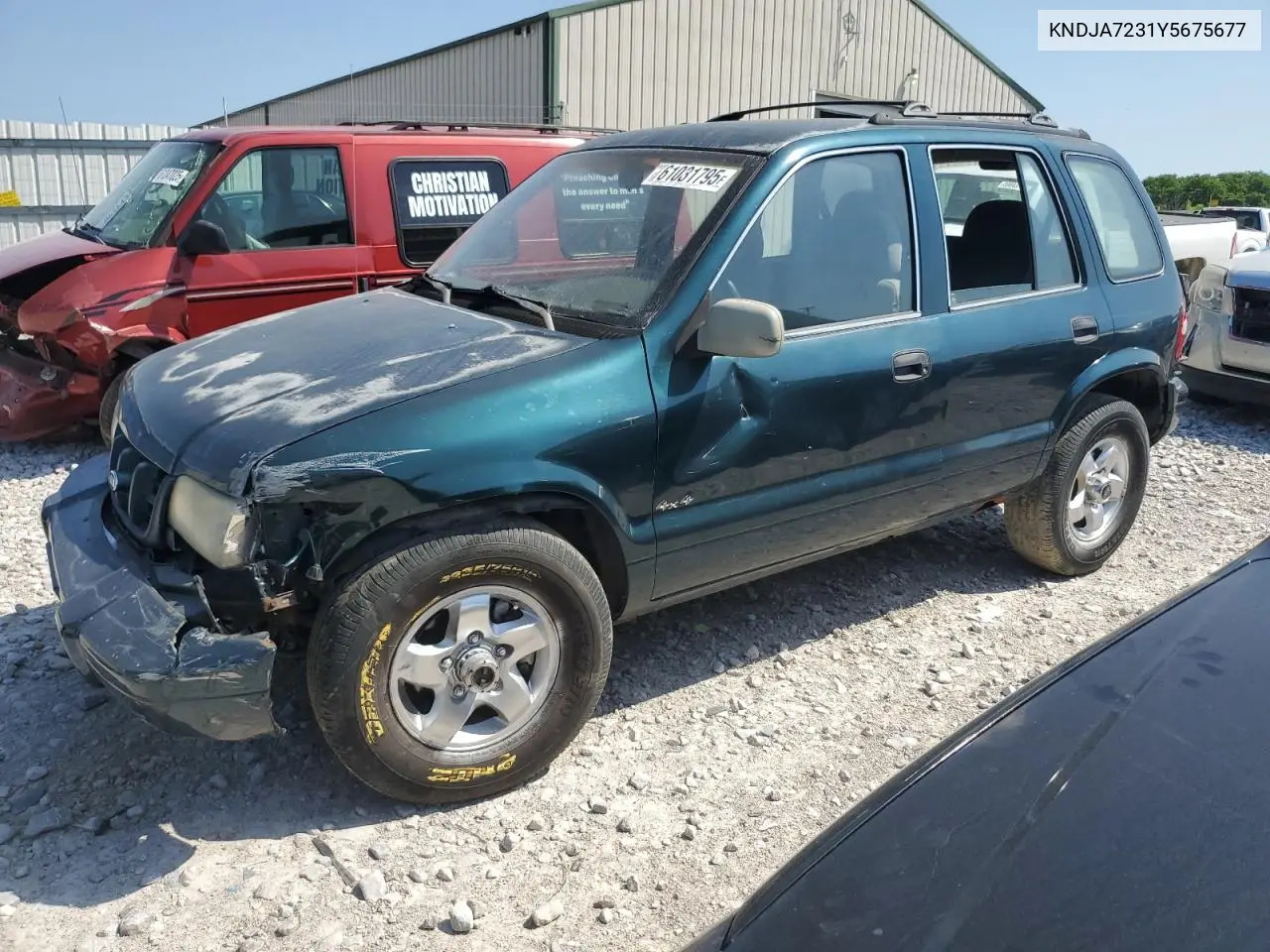 2000 Kia Sportage VIN: KNDJA7231Y5675677 Lot: 61031795