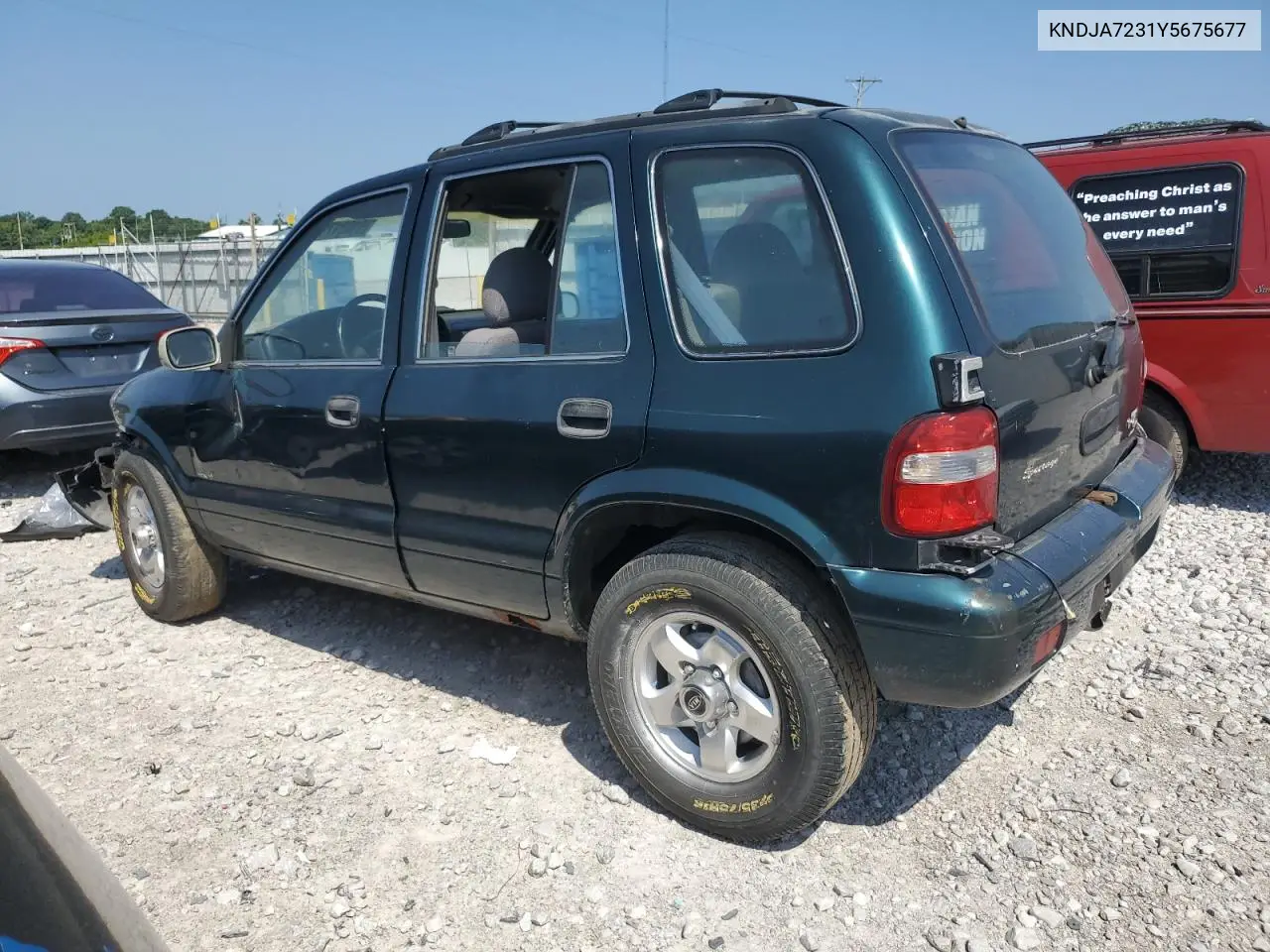 2000 Kia Sportage VIN: KNDJA7231Y5675677 Lot: 61031795