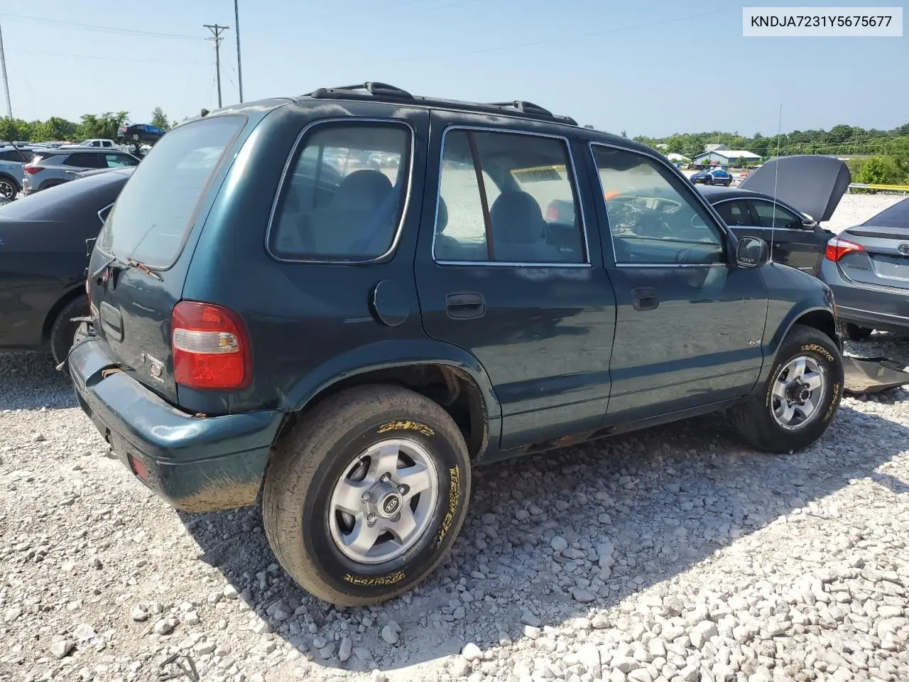 2000 Kia Sportage VIN: KNDJA7231Y5675677 Lot: 61031795