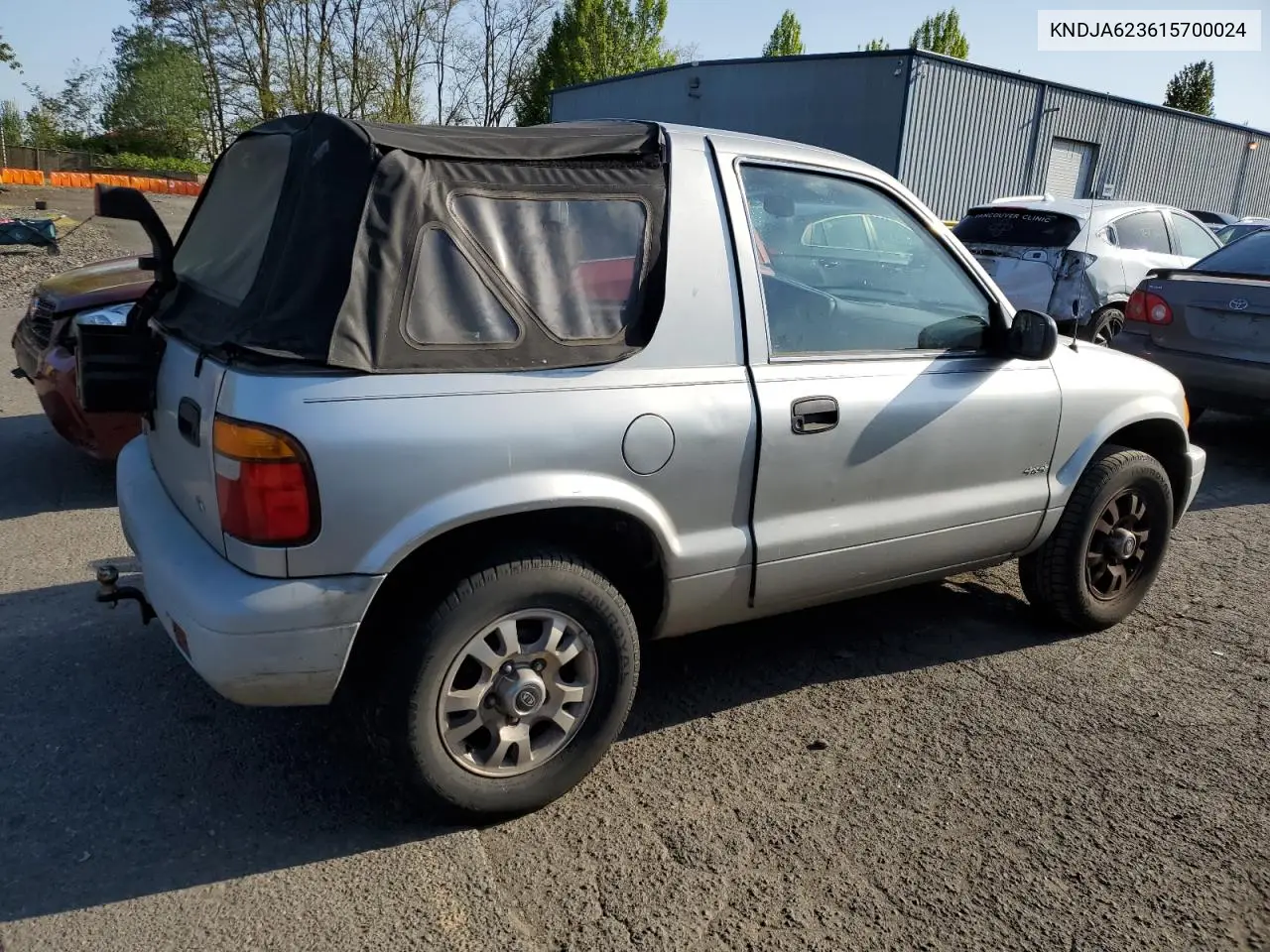 2001 Kia Sportage VIN: KNDJA623615700024 Lot: 53536685