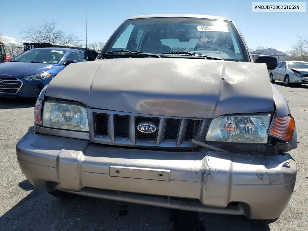 2002 Kia Sportage VIN: KNDJB723625105291 Lot: 49628835