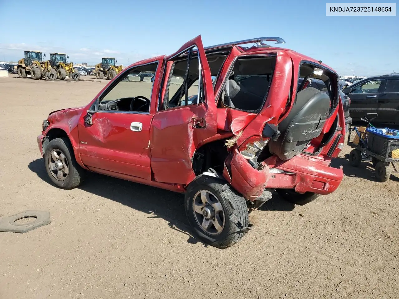 2002 Kia Sportage VIN: KNDJA723725148654 Lot: 54859815