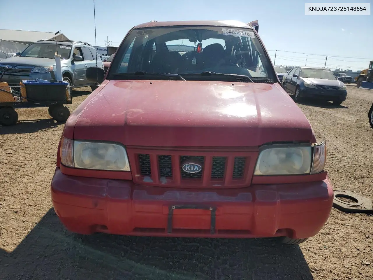 2002 Kia Sportage VIN: KNDJA723725148654 Lot: 54859815