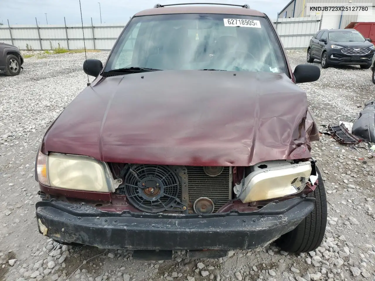 2002 Kia Sportage VIN: KNDJB723X25127780 Lot: 62718905