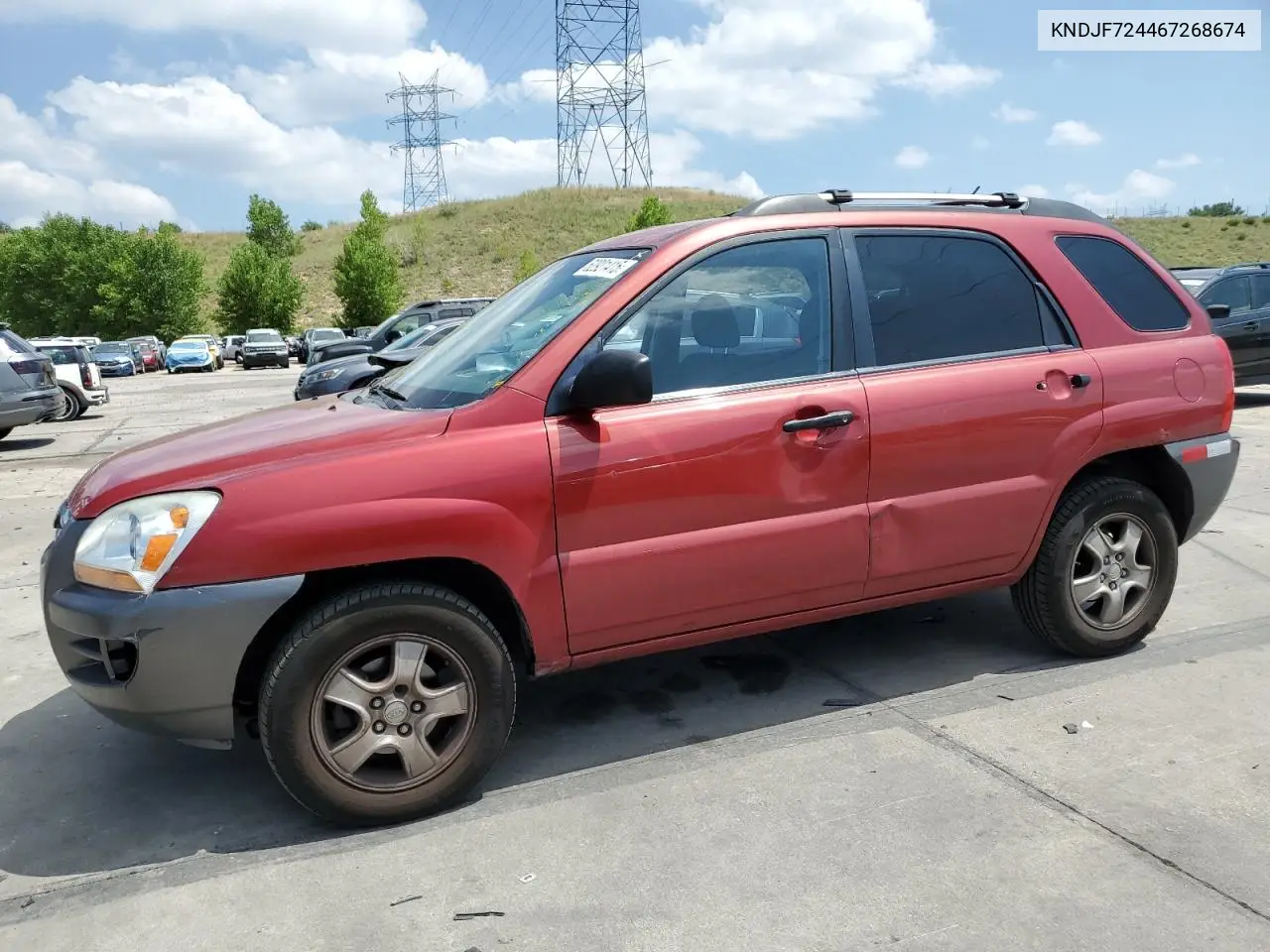 2006 Kia New Sportage VIN: KNDJF724467268674 Lot: 62921415