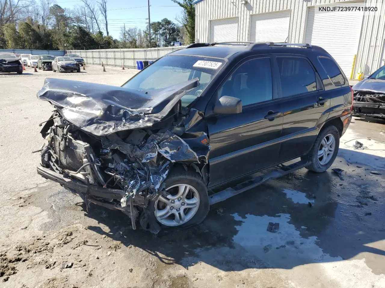2007 Kia Sportage Ex VIN: KNDJF723977418920 Lot: 47307525