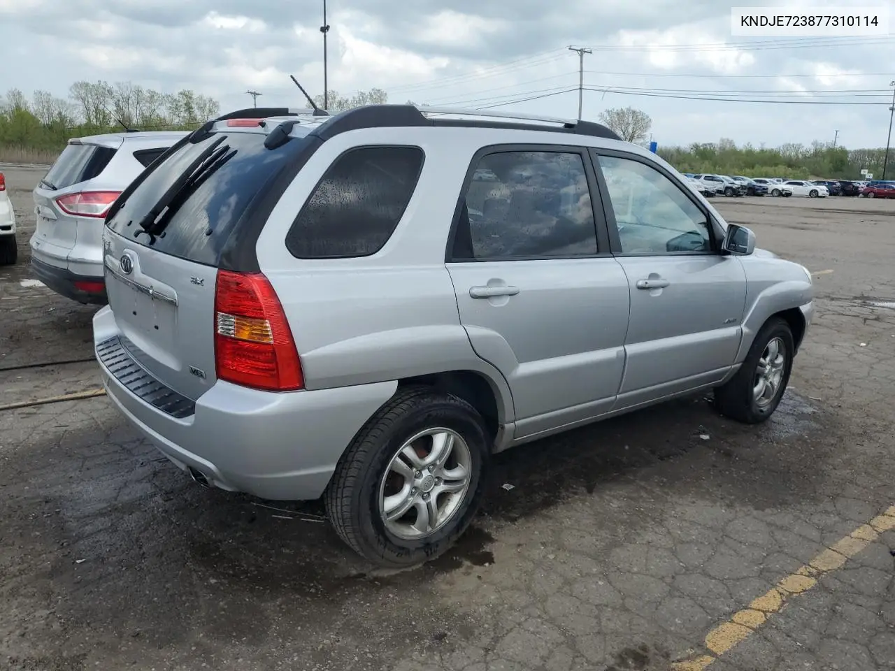 2007 Kia Sportage Ex VIN: KNDJE723877310114 Lot: 54790975