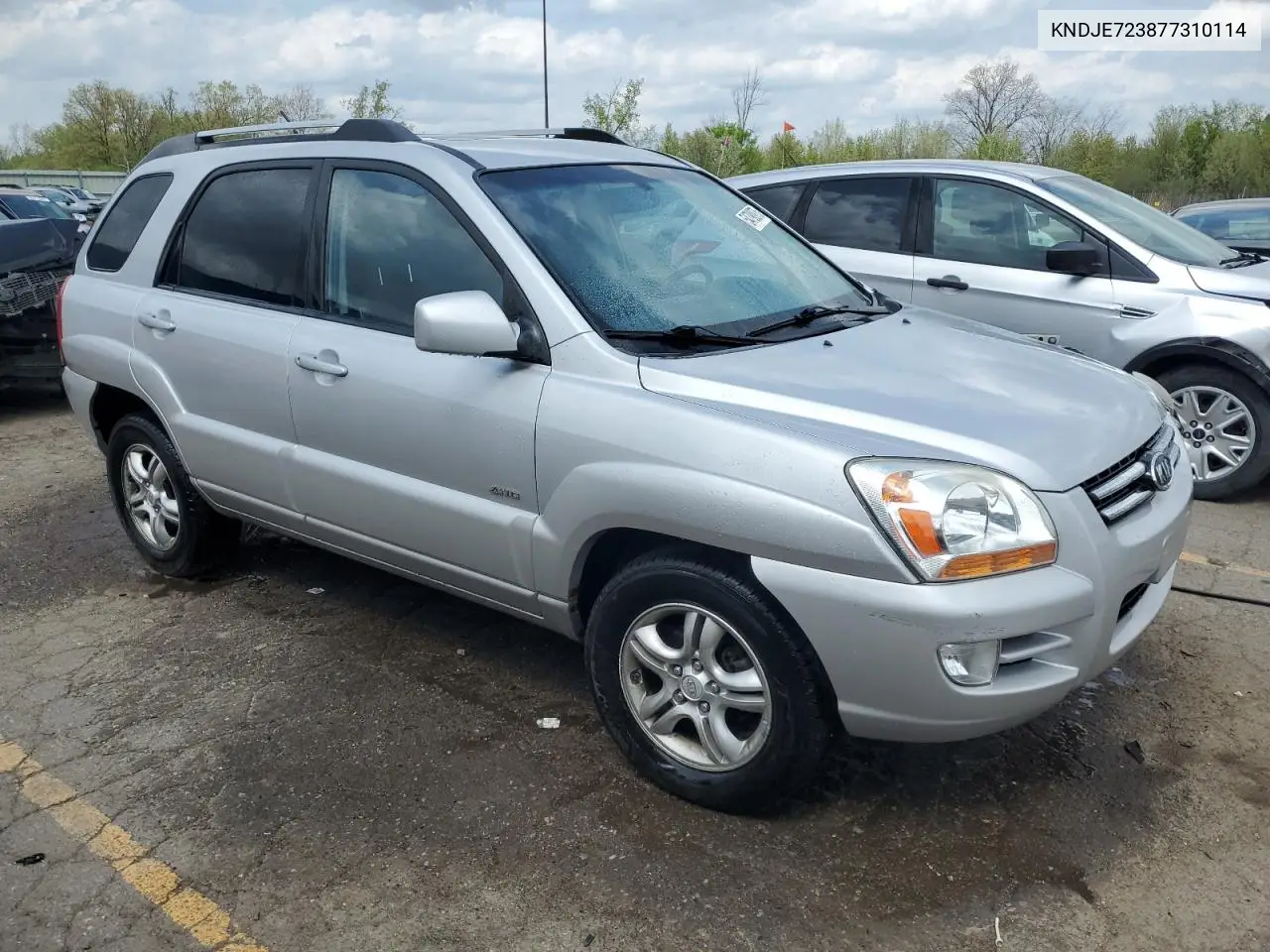 2007 Kia Sportage Ex VIN: KNDJE723877310114 Lot: 54790975